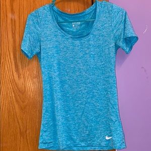 blue nike dri-fit tee